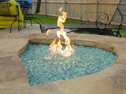 Fire Glass Schneppa Recycled Crushed, Crushed Glass Fire Pit