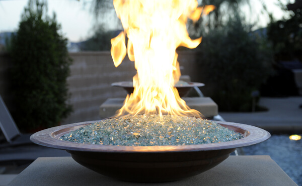 Fire Glass Schneppa Recycled Crushed, Decorative Fire Pit Glass